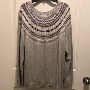 Comfy cozy knit scoop neck sweater